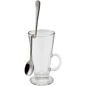 Genware NEV-LS08H Spoon, Hanging Latte, 8", 18/8, Stainless Steel (Pack of 12) Genware NEV-LS08H Spoon, Hanging Latte, 8", 18/8, Stainless Steel (Pack of 12)