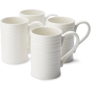 Portmeirion x Sophie Conran Set of 4 Tall White Coffee Mugs Porcelain Cups with Handle, Microwave & Dishwasher Safe, Durable and Suitable for Hot Drinks and Everyday Use Portmeirion x Sophie Conran Set of 4 Tall White Coffee Mugs Porcelain Cups with Handle, Microwave & Dishwasher Safe, Durable and Suitable for Hot Drinks and Everyday Use