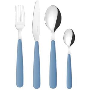 Guzzini 127500222 Cutlery Set, Stainless Steel, Light Blue Sugar Paper Guzzini 127500222 Cutlery Set, Stainless Steel, Light Blue Sugar Paper