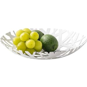 YAMAZAKI 2497 Tower Fruit Bowl, White, Steel, Minimalist Design, 26 x 26 x 4.5 cm (LxWxH) YAMAZAKI 2497 Tower Fruit Bowl, White, Steel, Minimalist Design, 26 x 26 x 4.5 cm (LxWxH)
