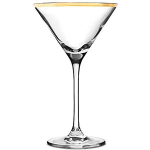 Utopia City Martini Glasses Gold Rim 7.25oz/200ml, Pack of 6 Utopia City Martini Glasses Gold Rim 7.25oz/200ml, Pack of 6