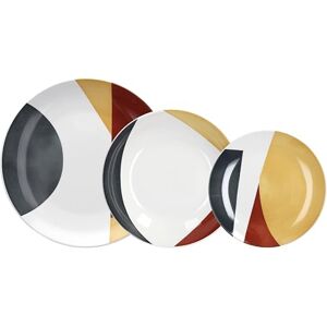 Tognana Corten 12-Piece Dinner Set for 4 People, Porcelain, Multi-Colour Tognana Corten 12-Piece Dinner Set for 4 People, Porcelain, Multi-Colour
