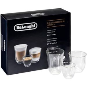 5513296671 DLSC302 Delonghi Fancy Box 6er Set Thermo Glasses, Clear, 1L 5513296671 DLSC302 Delonghi Fancy Box 6er Set Thermo Glasses, Clear, 1L