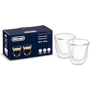 DeLonghi DLSC310 double-walled espresso glass set of 2, 2 pieces (pack of 1) DeLonghi DLSC310 double-walled espresso glass set of 2, 2 pieces (pack of 1)