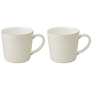 Denby Impression Cream Large Coffee Mug Set of 2 400ml Stoneware Ceramic Tea Mug Set Dishwasher Safe, Microwave Safe Denby Impression Cream Large Coffee Mug Set of 2 400ml Stoneware Ceramic Tea Mug Set Dishwasher Safe, Microwave Safe