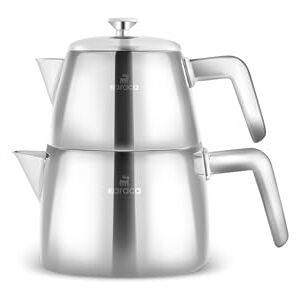 KARACA Brewinox INOX Teapot Set – Premium Stainless Steel Tea Set with Teapot & Accessories for Everyday Tea Serving KARACA Brewinox INOX Teapot Set – Premium Stainless Steel Tea Set with Teapot & Accessories for Everyday Tea Serving