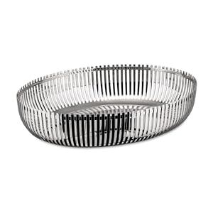 Alessi PCH06/26 Design Oval Fruit Bowl, 18/10 Stainless Steel, 26 cm Alessi PCH06/26 Design Oval Fruit Bowl, 18/10 Stainless Steel, 26 cm