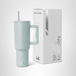 Simple Modern Tumbler 40 oz with Handle and Straw Insulated Stainless Steel Water Bottle Iced Coffee Cup Travel Mug Gifts for Women & Men Trek 1180ml Sea Glass Sage Simple Modern Tumbler 40 oz with Handle and Straw Insulated Stainless Steel Water Bottle Iced Coffee Cup Travel Mug Gifts for Women & Men Trek 1180ml Sea Glass Sage
