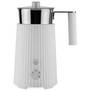 Alessi Plissé MDL13 W/UK Design Multi-Function Induction Milk Frother in Thermoplastic Resin, Jug in 18/10 Stainless Steel, British Plug 600 W, 35 cl, White Alessi Plissé MDL13 W/UK Design Multi-Function Induction Milk Frother in Thermoplastic Resin, Jug in 18/10 Stainless Steel, British Plug 600 W, 35 cl, White