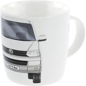 BRISA VW Collection Volkswagen Large Ceramic Coffee-Tea-Cappuccino Mug Cup in T5 Bus Design (Front/White) BRISA VW Collection Volkswagen Large Ceramic Coffee-Tea-Cappuccino Mug Cup in T5 Bus Design (Front/White)