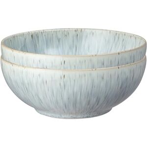 Denby Halo Speckle Cereal Bowls Set of 2 Grey, Neutral Patterned Coupe Dishwasher Microwave Safe Crockery 820ml Glazed Ceramic Stoneware Tableware Chip & Crack Resistant Soup Bowls Denby Halo Speckle Cereal Bowls Set of 2 Grey, Neutral Patterned Coupe Dishwasher Microwave Safe Crockery 820ml Glazed Ceramic Stoneware Tableware Chip & Crack Resistant Soup Bowls