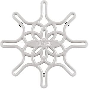 Lodge EC8ST13 Enameled Cast Iron Skillet Trivet, 8 Inch, Oyster White Lodge EC8ST13 Enameled Cast Iron Skillet Trivet, 8 Inch, Oyster White