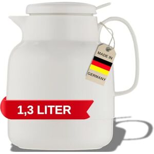 Helios Mondo Push Vacuum Jug White 1.3 Litre Helios Mondo Push Vacuum Jug White 1.3 Litre