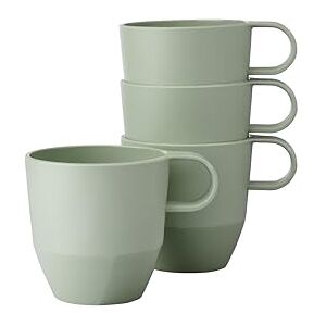 Mepal Mug 4 pieces Silueta Tea and coffee cup Dishwasher & microwave resistant Tableware 300 ml Nordic sage Mepal Mug 4 pieces Silueta Tea and coffee cup Dishwasher & microwave resistant Tableware 300 ml Nordic sage