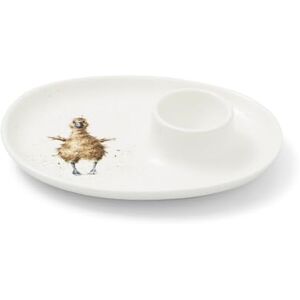 Wrendale Designs RW WN4088-XL Royal Worcester Wrendale Egg Saucer Duck Design, Ceramic,18*13.5 centimeters,White Wrendale Designs RW WN4088-XL Royal Worcester Wrendale Egg Saucer Duck Design, Ceramic,18*13.5 centimeters,White