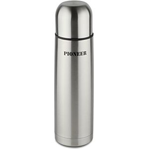 Pioneer Flasks Insulated Vacuum 350ml Travel Flask, 18/10 Stainless Steel, Keeps Drinks Hot for 8 Hours, 0.35 L Pioneer Flasks Insulated Vacuum 350ml Travel Flask, 18/10 Stainless Steel, Keeps Drinks Hot for 8 Hours, 0.35 L