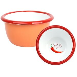 Talking Tables Enamelware Small Dipping Bowl 10 cm Chilli Condiment Bowl for BBQ, Sharing Dips, Christmas Tableware, Camping & Party Snacks Talking Tables Enamelware Small Dipping Bowl 10 cm Chilli Condiment Bowl for BBQ, Sharing Dips, Christmas Tableware, Camping & Party Snacks