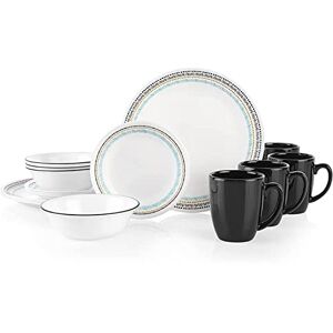 Corelle Paloma 16 Piece Dinnerware Set Service for 4 Multicolour Corelle Paloma 16 Piece Dinnerware Set Service for 4 Multicolour