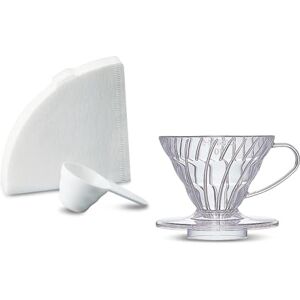 HARIO V60 Coffee Dripper Set Transparent (Size 01) HARIO V60 Coffee Dripper Set Transparent (Size 01)