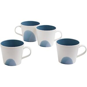 Royal Doulton 1069096 Signature Mug Set, Blue, 4 Pieces Royal Doulton 1069096 Signature Mug Set, Blue, 4 Pieces