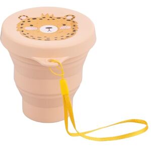 Tivoli Les Petites Safari 200ml Collapsible Silicone Cheetah Tumbler with Lid Tivoli Les Petites Safari 200ml Collapsible Silicone Cheetah Tumbler with Lid