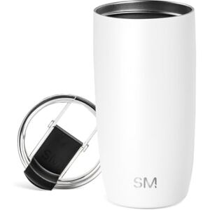 Simple Modern Travel Coffee Mug Tumbler with Flip Lid Insulated Stainless Steel Iced Coffee Cup Gifts for Women & Men Voyager Collection 470ml Winter White Simple Modern Travel Coffee Mug Tumbler with Flip Lid Insulated Stainless Steel Iced Coffee Cup Gifts for Women & Men Voyager Collection 470ml Winter White