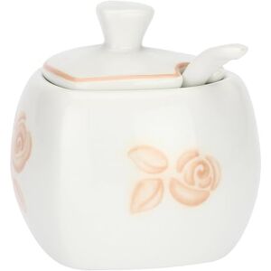 THUN Mini Sugar Bowl in Heart Shape with Spoon Porcelain Favor Collection 50 ml 6 x 8.5 cm THUN Mini Sugar Bowl in Heart Shape with Spoon Porcelain Favor Collection 50 ml 6 x 8.5 cm