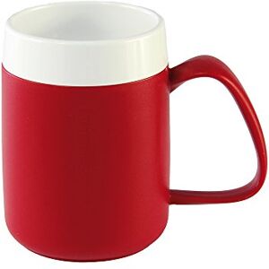 NRS Healthcare Easy Drink Thermo Safe Mug Red and White NRS Healthcare Easy Drink Thermo Safe Mug Red and White