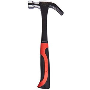 Amtech – One-Piece Claw Hammer, Drop-Forged Steel Construction with Anti-Slip Rubber Grip for Accurate Nail Driving & Removal in Carpentry, Framing & General DIY Projects, 16oz (450g) Amtech – One-Piece Claw Hammer, Drop-Forged Steel Construction with Anti-Slip Rubber Grip for Accurate Nail Driving & Removal in Carpentry, Framing & General DIY Projects, 16oz (450g)