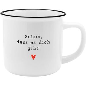 GRUSS & CO Mug with Gibt Motif New Bone China Porcelain, Enamel Look, 35 cl Gift Love, Breakfast 73915 GRUSS & CO Mug with Gibt Motif New Bone China Porcelain, Enamel Look, 35 cl Gift Love, Breakfast 73915