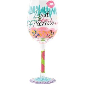 Enesco Lolita Best Friends Always W/Glass Drinking Glasses Enesco Lolita Best Friends Always W/Glass Drinking Glasses