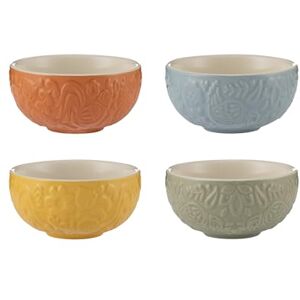 Mason Cash Home to Roost 200ml Preparation Bowls Set of 4 Stoneware Folk-Inspired Hen and Cockerel Style Multicolored Pinch Pots Dip & Dessert Dishes Dishwasher & Microwave Safe Kitchenware Mason Cash Home to Roost 200ml Preparation Bowls Set of 4 Stoneware Folk-Inspired Hen and Cockerel Style Multicolored Pinch Pots Dip & Dessert Dishes Dishwasher & Microwave Safe Kitchenware