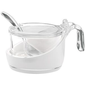 Guzzini Glam/Vintage, Two-Tone Parmesan Server with Teaspoon Transparent, 13,8 x 10 x h8 cm 200 cc 24890000 Guzzini Glam/Vintage, Two-Tone Parmesan Server with Teaspoon Transparent, 13,8 x 10 x h8 cm 200 cc 24890000