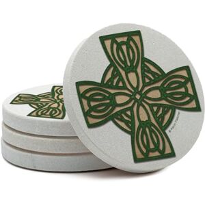 Thirstystone Drink Coaster Set, Celtic Cross Thirstystone Drink Coaster Set, Celtic Cross