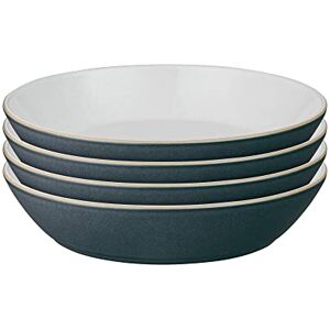 Denby Impression Charcoal Blue Pasta Bowls Set of 4 Dishwasher Microwave Safe Crockery Ceramic Stoneware Tableware Denby Impression Charcoal Blue Pasta Bowls Set of 4 Dishwasher Microwave Safe Crockery Ceramic Stoneware Tableware