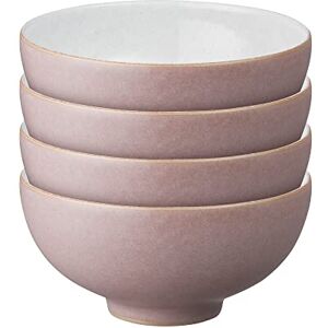 Denby Impression Pink Rice Bowls Set of 4 Dishwasher Microwave Safe Crockery Ceramic Stoneware Tableware Denby Impression Pink Rice Bowls Set of 4 Dishwasher Microwave Safe Crockery Ceramic Stoneware Tableware