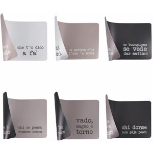 Tivoli VDE 1996 S.P.Q.eRe Set of 6 Placemats, 45 x 30 cm, Polypropylene Plastic, Double-Sided Tivoli VDE 1996 S.P.Q.eRe Set of 6 Placemats, 45 x 30 cm, Polypropylene Plastic, Double-Sided