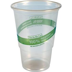 ABENA Gastro-Line Re-Bio Drinking Cup, 100% Biodegradable In Just One-Year Outdoors, Disposable Plastic Cups That Are Better For The Environment Than Alternatives Clear PP, 50cl (50 PK) ABENA Gastro-Line Re-Bio Drinking Cup, 100% Biodegradable In Just One-Year Outdoors, Disposable Plastic Cups That Are Better For The Environment Than Alternatives Clear PP, 50cl (50 PK)