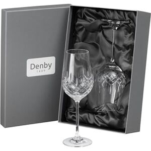 Denby Celeste Crystal White Wine Glasses Set of 2-350ml Lead-Free, Hand Cut Design, Long Stem Red & White Wine Glasses Dishwasher Safe for Cocktails, Aperol Spritz with Gift Box Denby Celeste Crystal White Wine Glasses Set of 2-350ml Lead-Free, Hand Cut Design, Long Stem Red & White Wine Glasses Dishwasher Safe for Cocktails, Aperol Spritz with Gift Box