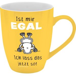 Sheepworld Mug with Motif Print 'Ist mir egal Ich Lass das jetzt so!', with Banderole Sheepworld Mug with Motif Print 'Ist mir egal Ich Lass das jetzt so!', with Banderole