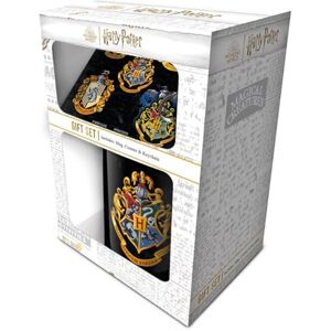 Pyramid Harry Potter 'Colourful Crest' Gift Set Includes 11oz/312ml Mug, Coaster & Keychain Ideal for Wizarding World Fans One Size, Colorful Shield Pyramid Harry Potter 'Colourful Crest' Gift Set Includes 11oz/312ml Mug, Coaster & Keychain Ideal for Wizarding World Fans One Size, Colorful Shield
