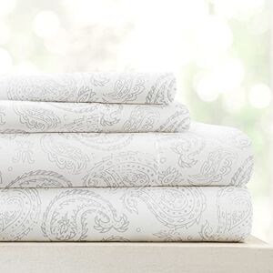 Linen Market Full Paisley Gray Sheet Set - Sheet Set Linen Market Full Paisley Gray Sheet Set - Sheet Set