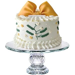 Uten Crystal Glass Cake Stand, 10.6 inch Clear K5 Luxurious Crystal Cake Stand, Crystal Clear appearance, High Refractive Index, Colored Refracted Light, Display Desserts Holder for Wedding Party Uten Crystal Glass Cake Stand, 10.6 inch Clear K5 Luxurious Crystal Cake Stand, Crystal Clear appearance, High Refractive Index, Colored Refracted Light, Display Desserts Holder for Wedding Party