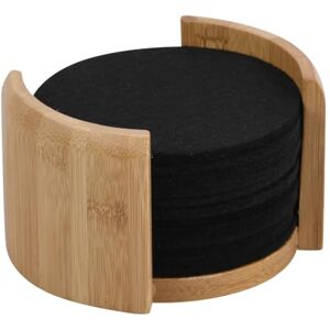 Kesper Coasters Set of 12 Including Bamboo Stand Dimensions Diameter 10 cm/Thickness Approx. 0.4 cm Kesper Coasters Set of 12 Including Bamboo Stand Dimensions Diameter 10 cm/Thickness Approx. 0.4 cm