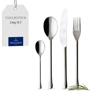 Villeroy & Boch Udine Cutlery for up to 6 People, 24 Pieces, Stainless Steel Villeroy & Boch Udine Cutlery for up to 6 People, 24 Pieces, Stainless Steel