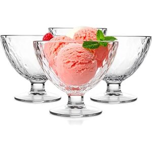 Glasmark KROSNO 1992 Ice Bowl Dessert Bowl 310 ml Glass Robust Dishwasher Safe High Gloss Transparent Glasmark KROSNO 1992 Ice Bowl Dessert Bowl 310 ml Glass Robust Dishwasher Safe High Gloss Transparent