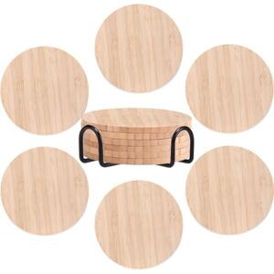 Generic Brooklyn Nine Nine Bamboo Wood Coasters Set of 6, Funny Novelty Coasters for Drinks with Holder Housewarming Gift Generic Brooklyn Nine Nine Bamboo Wood Coasters Set of 6, Funny Novelty Coasters for Drinks with Holder Housewarming Gift