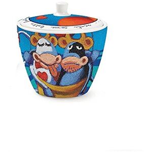 Egan PCS41/19 Sugar Bowl, Heart Design, Porcelain, Multicoloured Egan PCS41/19 Sugar Bowl, Heart Design, Porcelain, Multicoloured