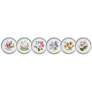 Portmeirion 520240 Exotic Botanic Garden 6" Bread and Butter Plates Set o, Red,white Portmeirion 520240 Exotic Botanic Garden 6" Bread and Butter Plates Set o, Red,white