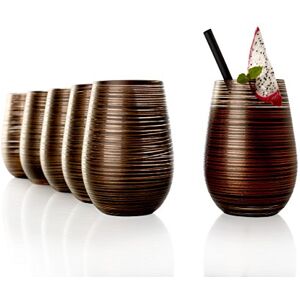 Stölzle Lausitz Twister Glasses 465 ml Black Bronze I Drinking Glasses Set of 6 I Glasses Set Dishwasher Safe I High Break Resistance I Universal Glasses as Water Glasses Juice or Long Drink Glasses Stölzle Lausitz Twister Glasses 465 ml Black Bronze I Drinking Glasses Set of 6 I Glasses Set Dishwasher Safe I High Break Resistance I Universal Glasses as Water Glasses Juice or Long Drink Glasses